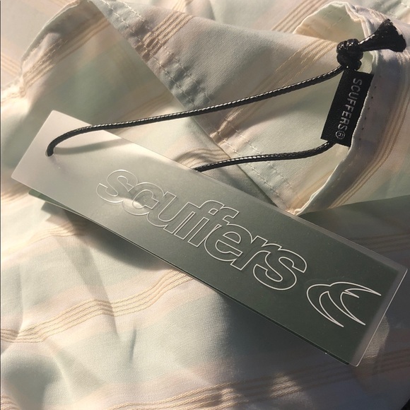 Scuffers Sweet Green CAP Women's Size OS 100% Cotton Stripe Cover Lightweight - Picture 9 of 10